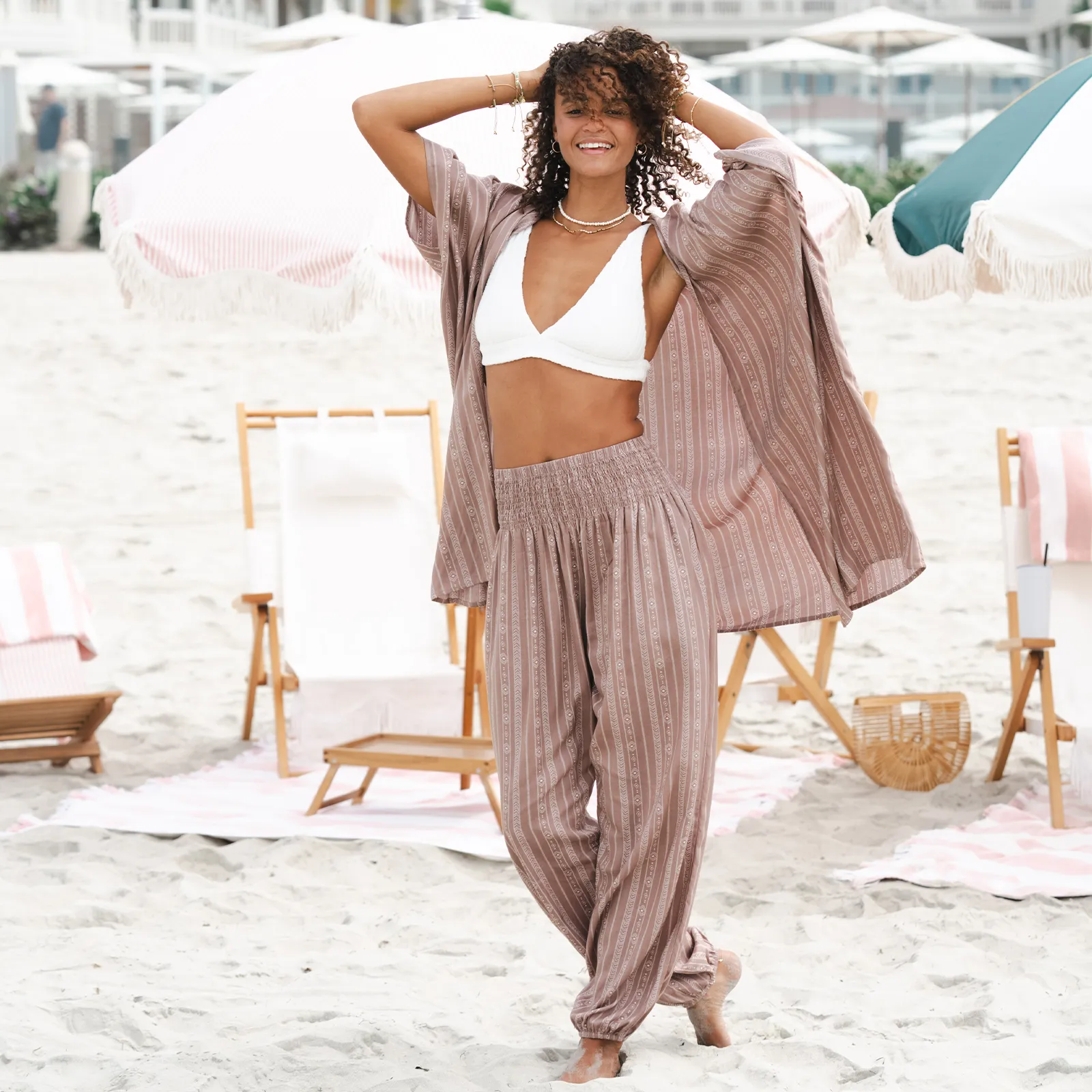 Yao Tribal Print Lounge Set sold by Lotus & Luna product image thumbnail 2