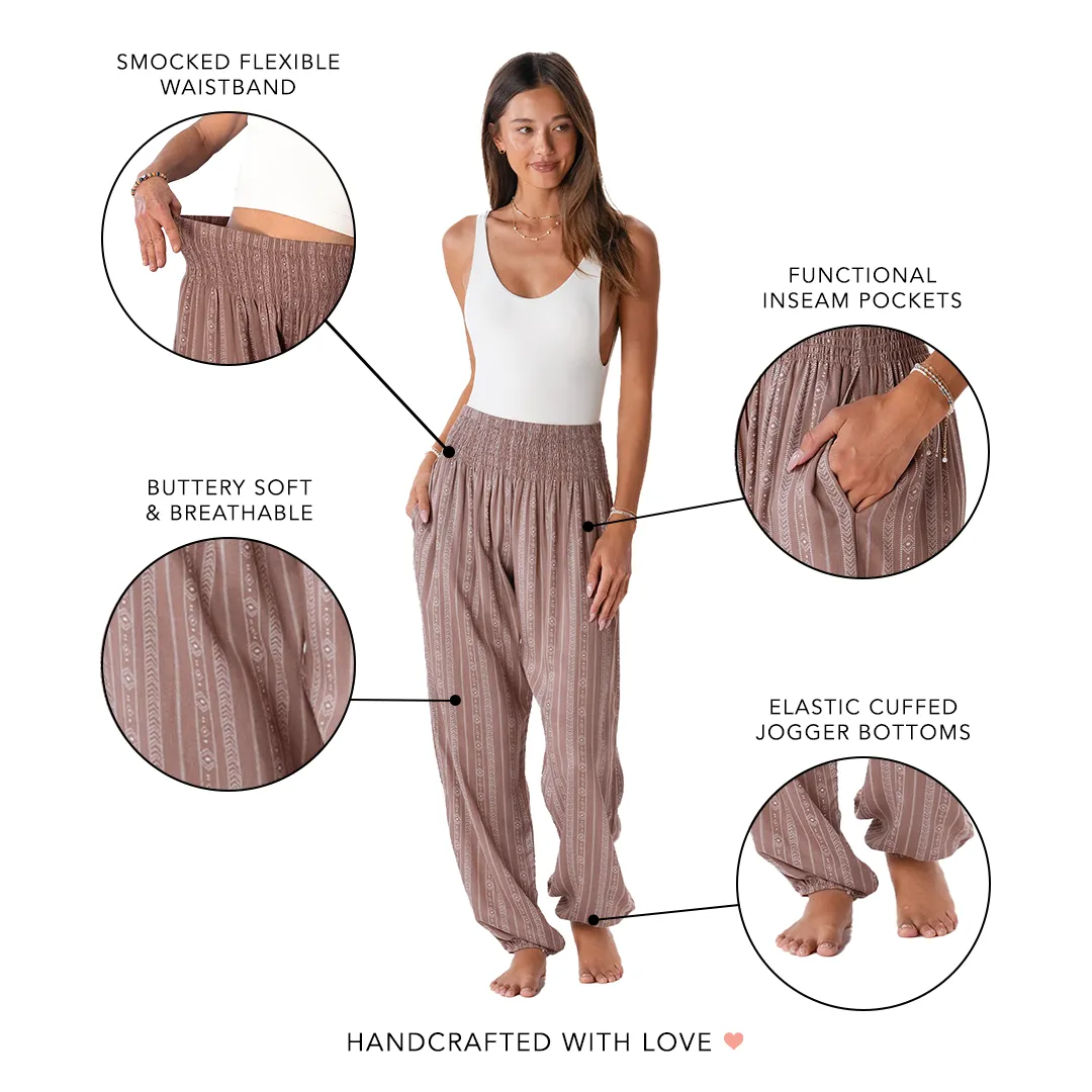 Yao Tribal Print Harem Pants sold by Lotus & Luna product image thumbnail 4