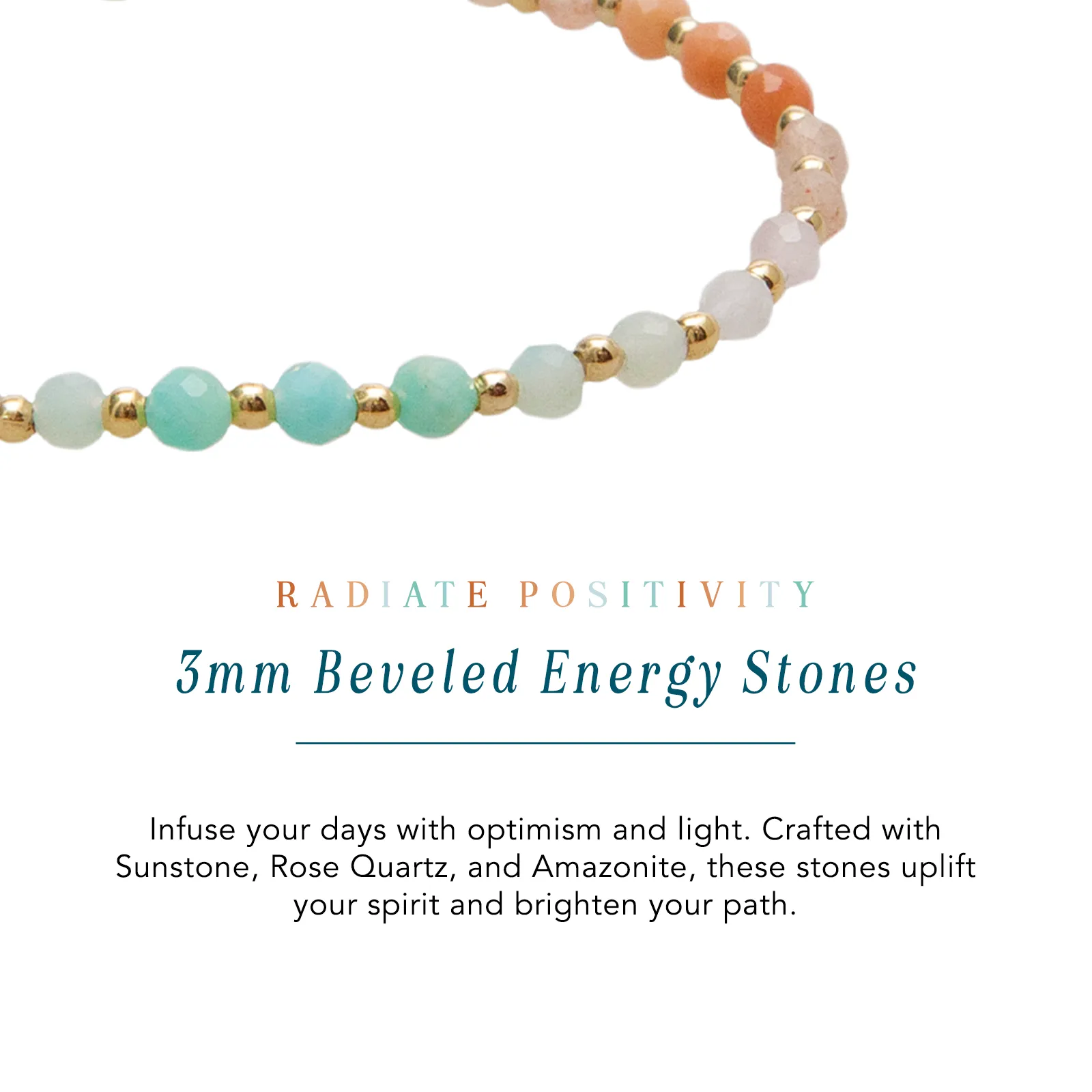 Positive Energy 3mm Healing Anklet sold by Lotus & Luna product image thumbnail 4