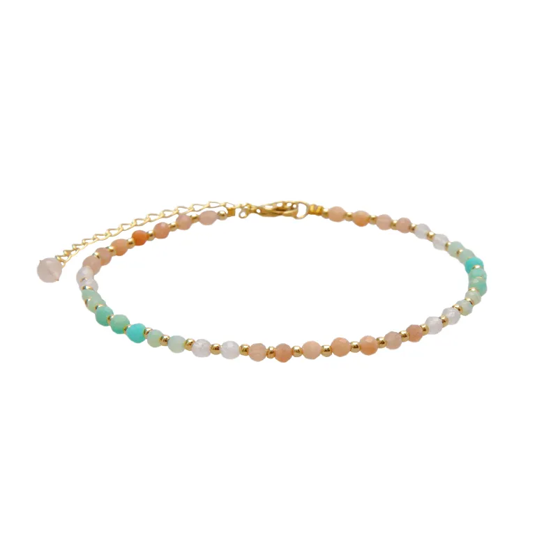 Positive Energy 3mm Healing Anklet sold by Lotus & Luna