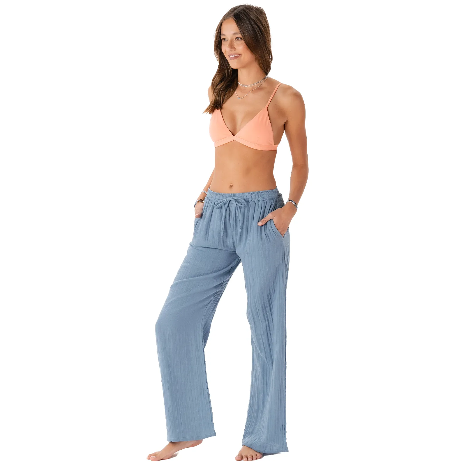 Elemental Blue Cotton Cabana Pants sold by Lotus & Luna product image thumbnail 4