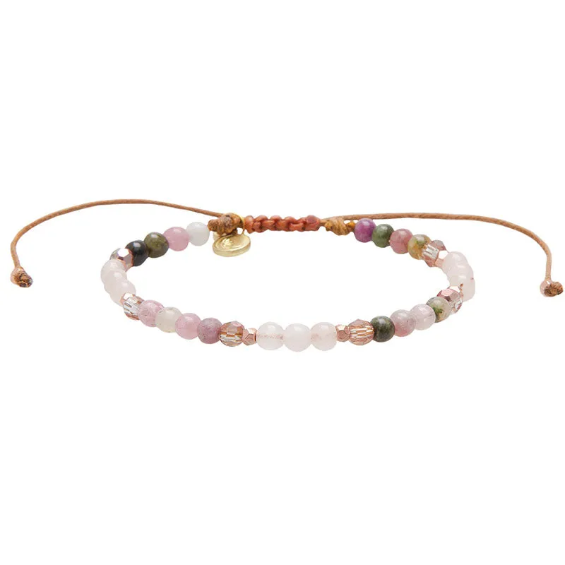 Love + Happiness 4mm Healing Bracelet sold by Lotus & Luna