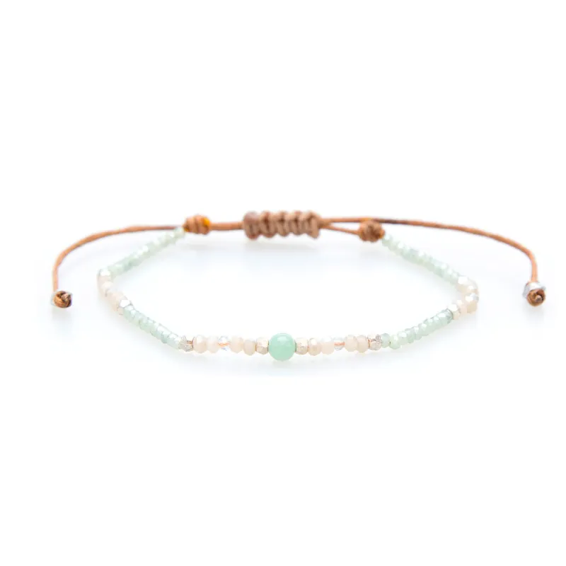 "Quiet the Mind and the Soul will Speak" Goddess Bracelet sold by Lotus & Luna