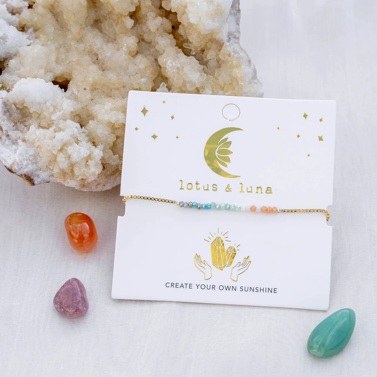 "Create Your Own Sunshine" Goddess Bracelet sold by Lotus & Luna product image thumbnail 4