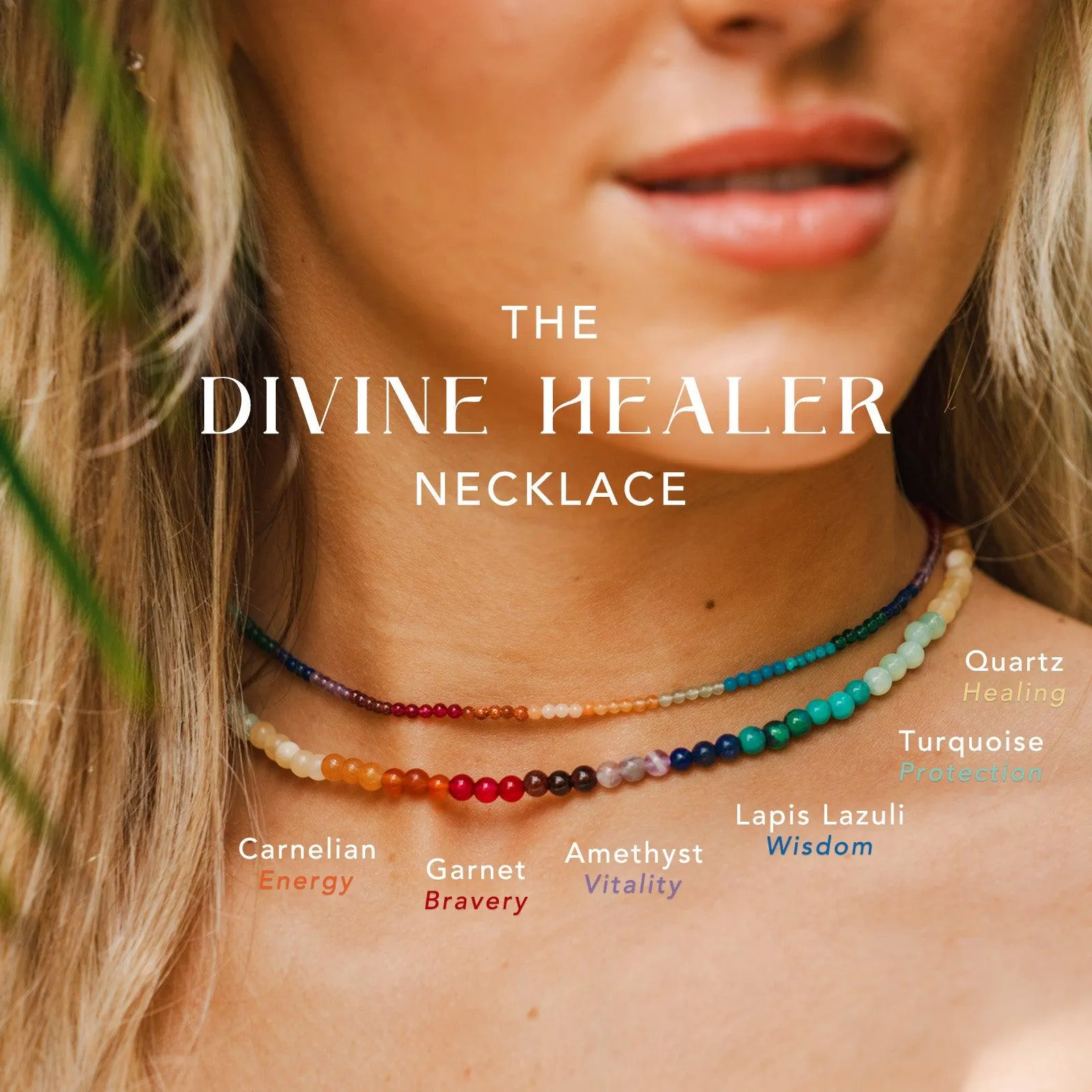 Divine Healer Healing 4mm Necklace sold by Lotus & Luna product image thumbnail 3