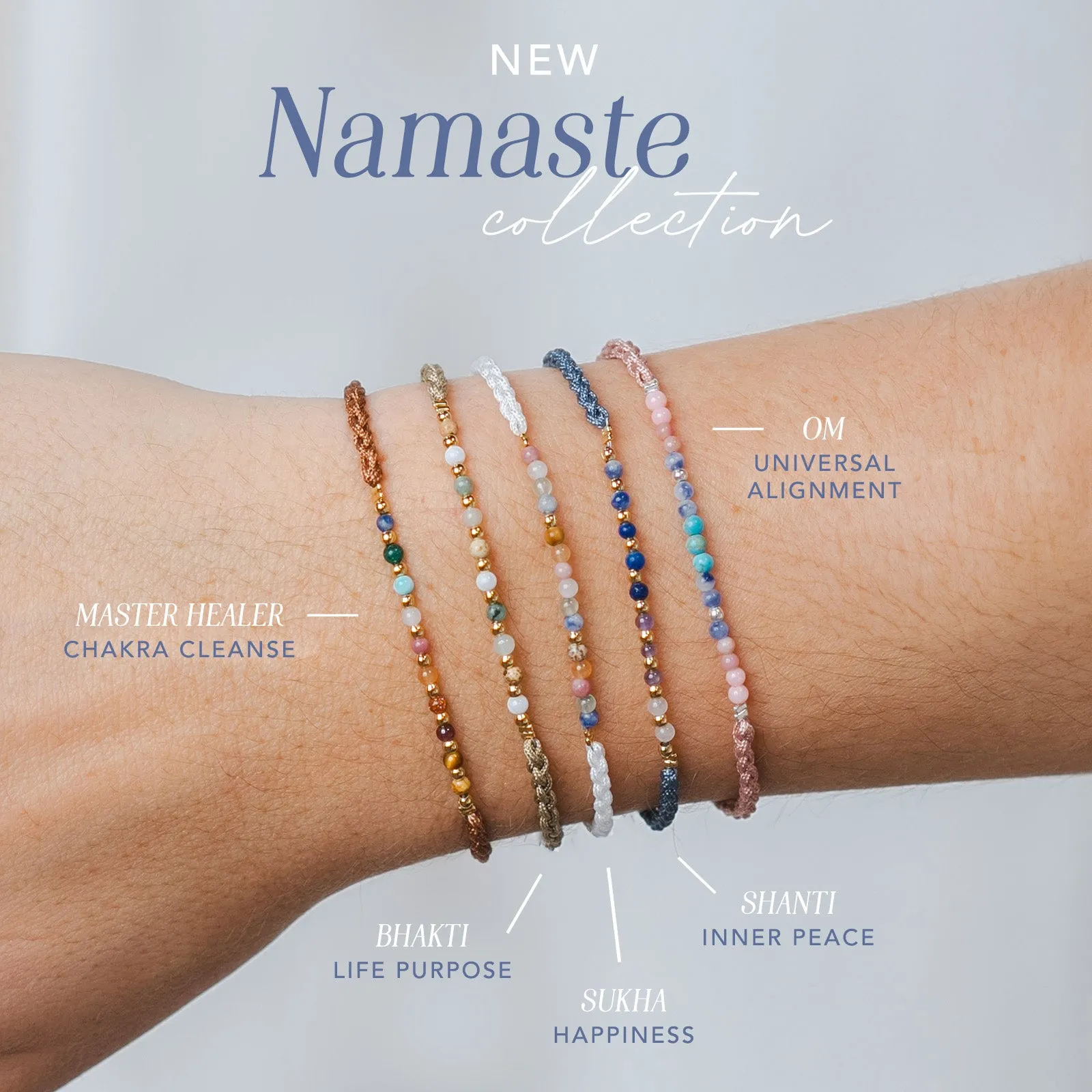Bhakti Namaste Bracelet sold by Lotus & Luna product image thumbnail 2