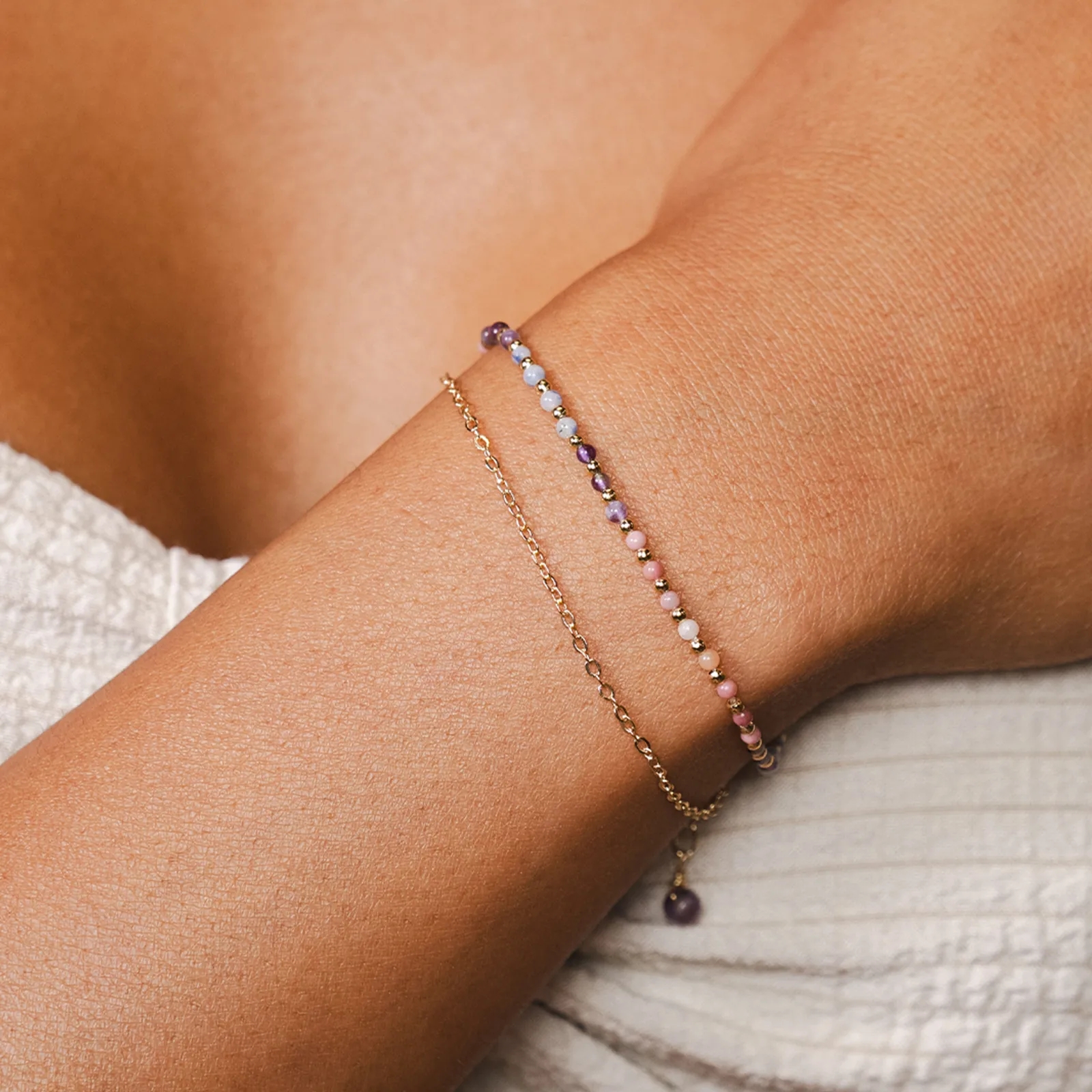 Energy Healer 2mm Layered Healing Bracelet sold by Lotus & Luna product image thumbnail 2
