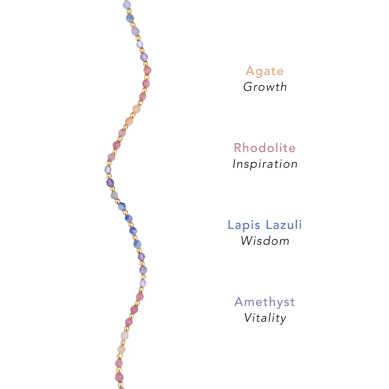 Energy Healer 2mm Layered Healing Bracelet sold by Lotus & Luna product image thumbnail 4