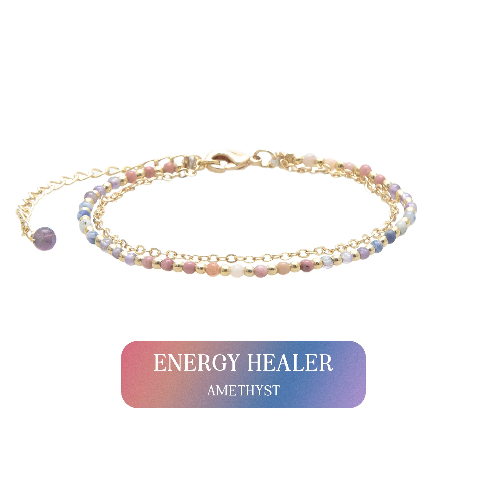 Energy Healer 2mm Layered Healing Bracelet sold by Lotus & Luna