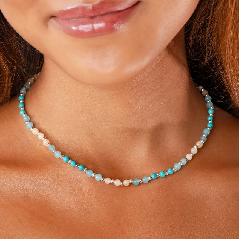 Anti-Anxiety + Healing 4mm Metal Accent Necklace sold by Lotus & Luna