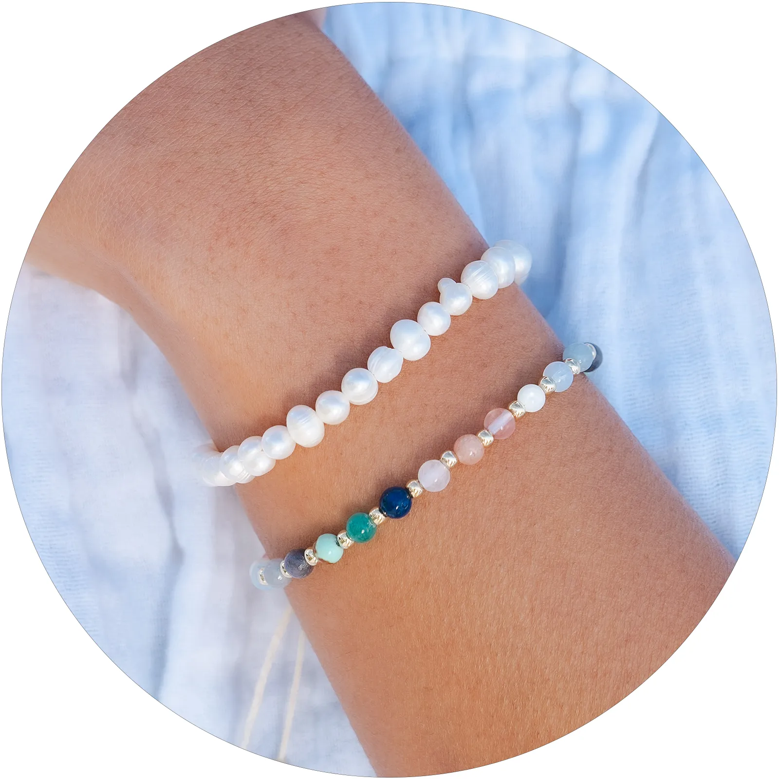 Spiritual Healing + Self Love Bracelet Stack sold by Lotus & Luna