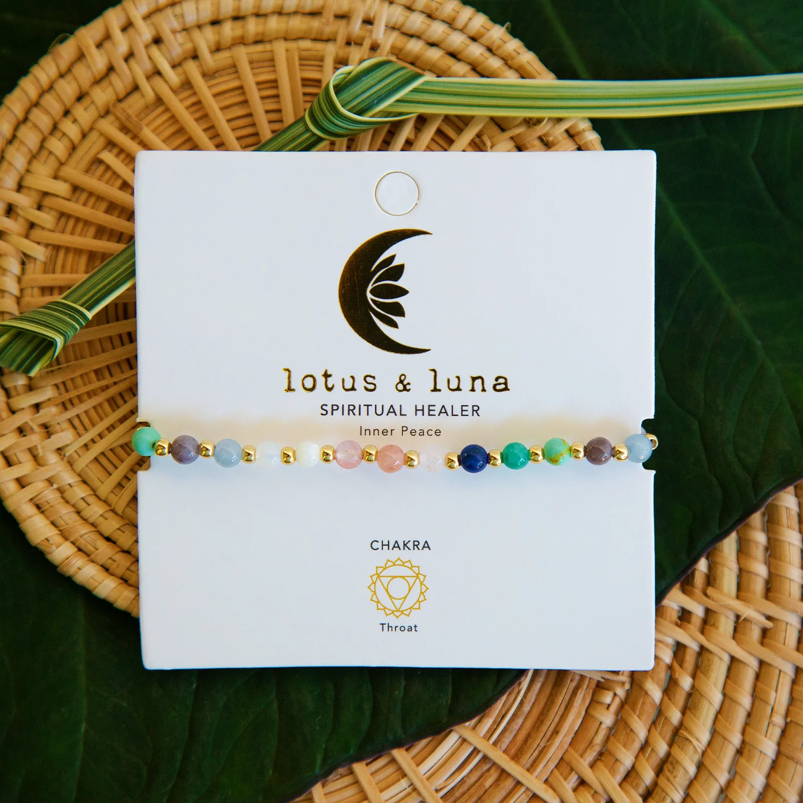 Spiritual Healer 4mm Metal Accent Healing Bracelet sold by Lotus & Luna product image thumbnail 5