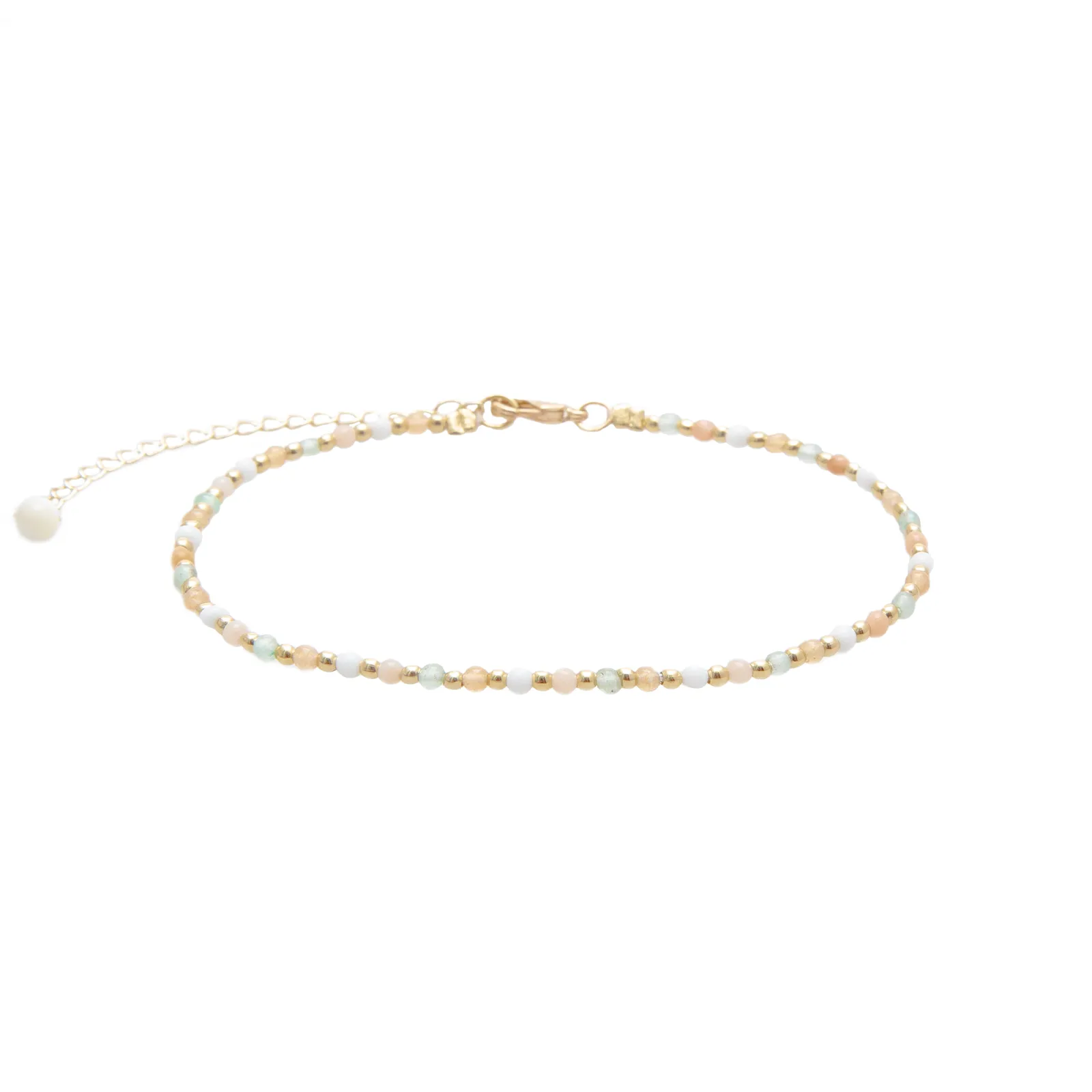 Good Fortune + Growth Healing 2mm Anklet sold by Lotus & Luna