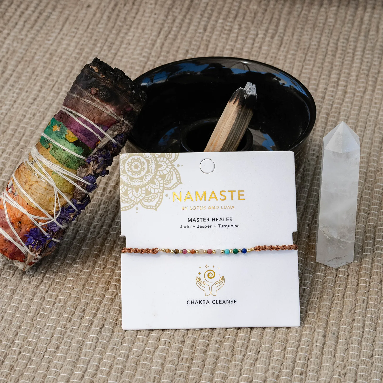 Master Healer Namaste Bracelet sold by Lotus & Luna product image thumbnail 5