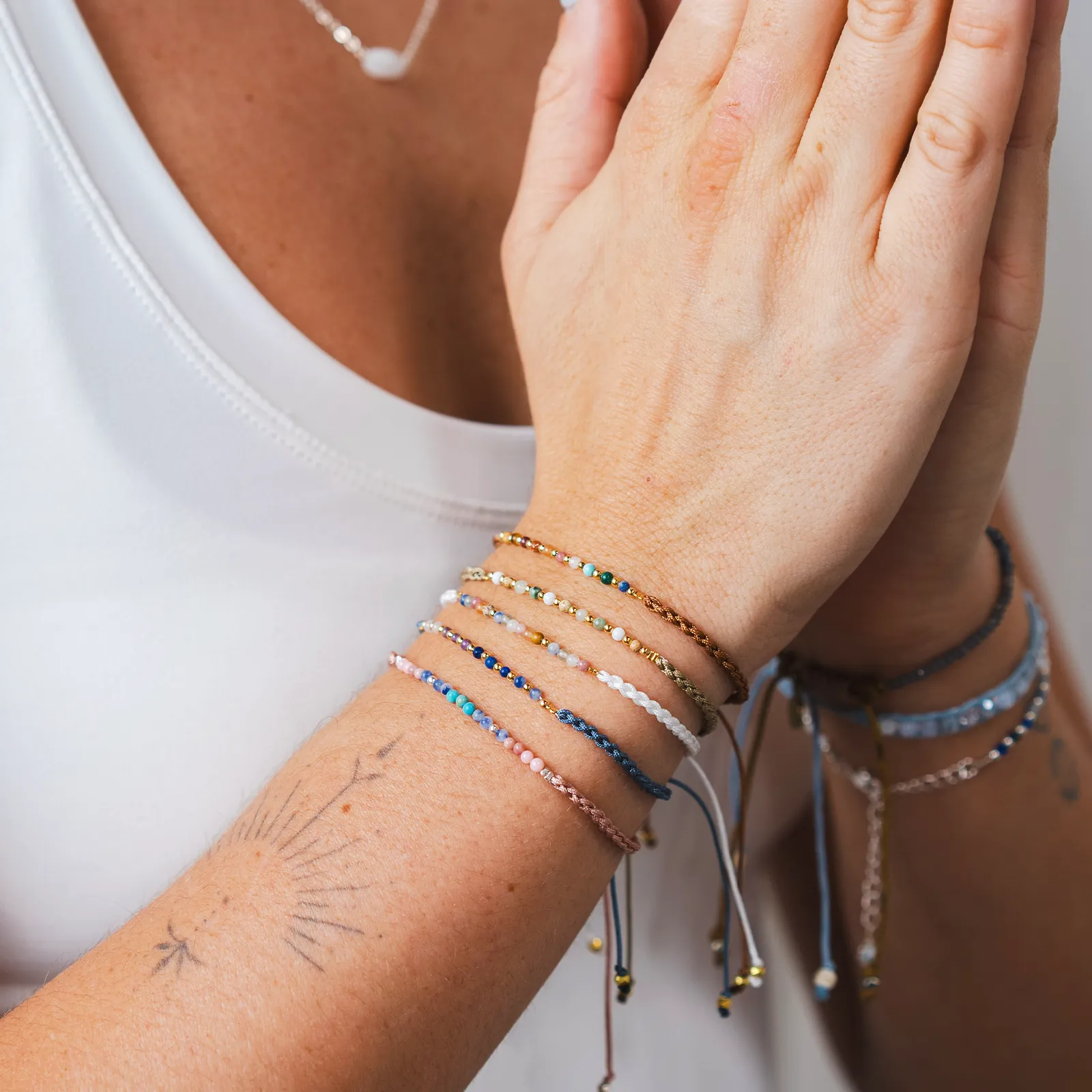Shanti Namaste Bracelet sold by Lotus & Luna product image thumbnail 2