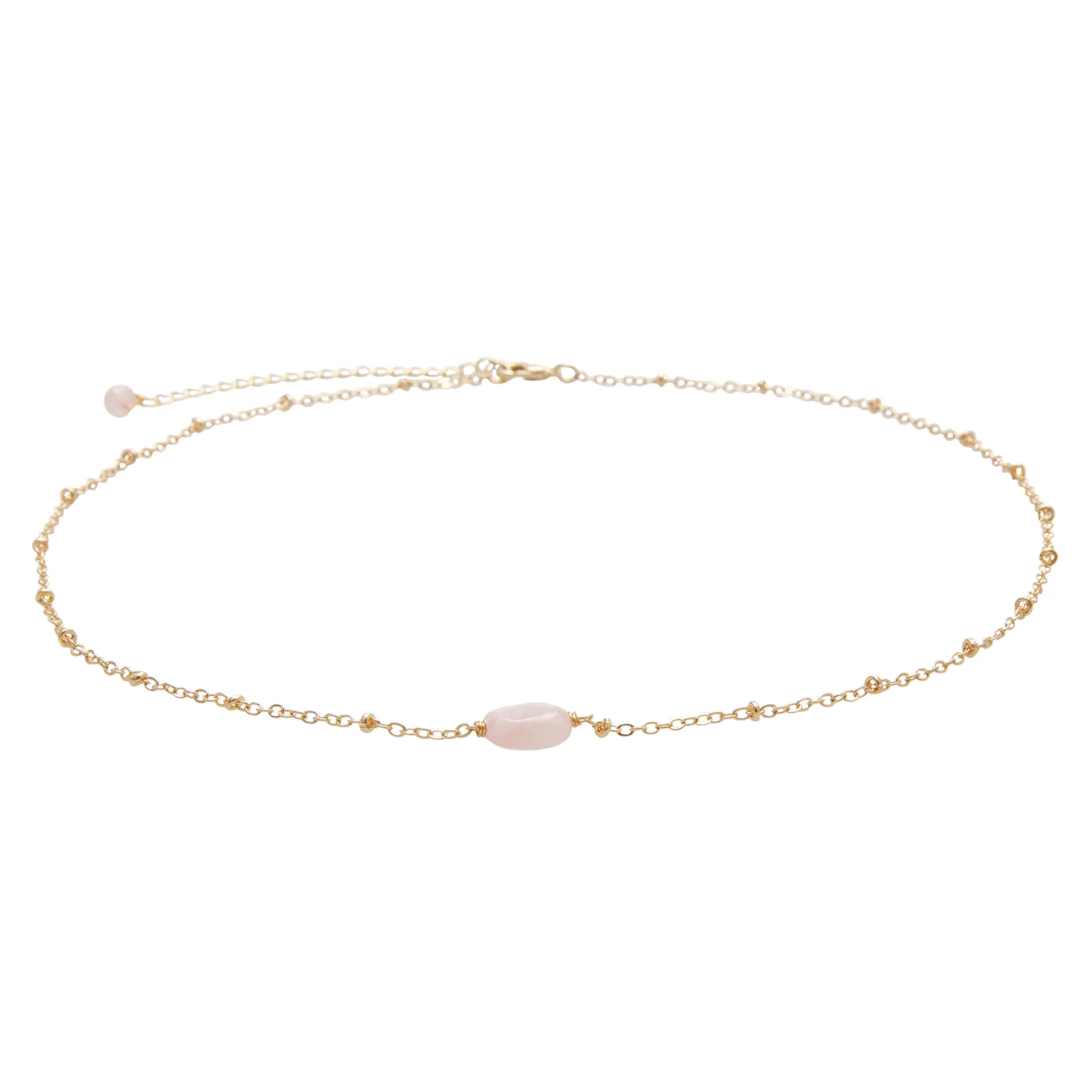 Rose Quartz Necklace sold by Lotus & Luna product image thumbnail 5