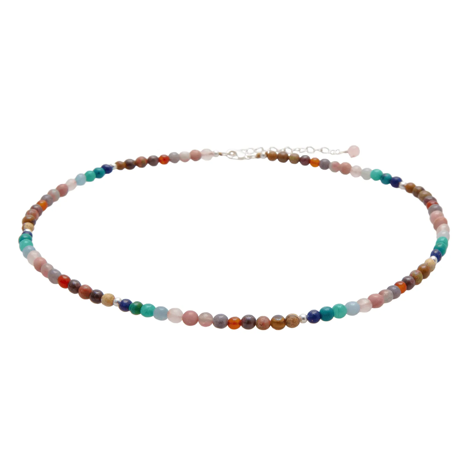 2mm + 4mm Master Healer Necklace Stack sold by Lotus & Luna product image thumbnail 4