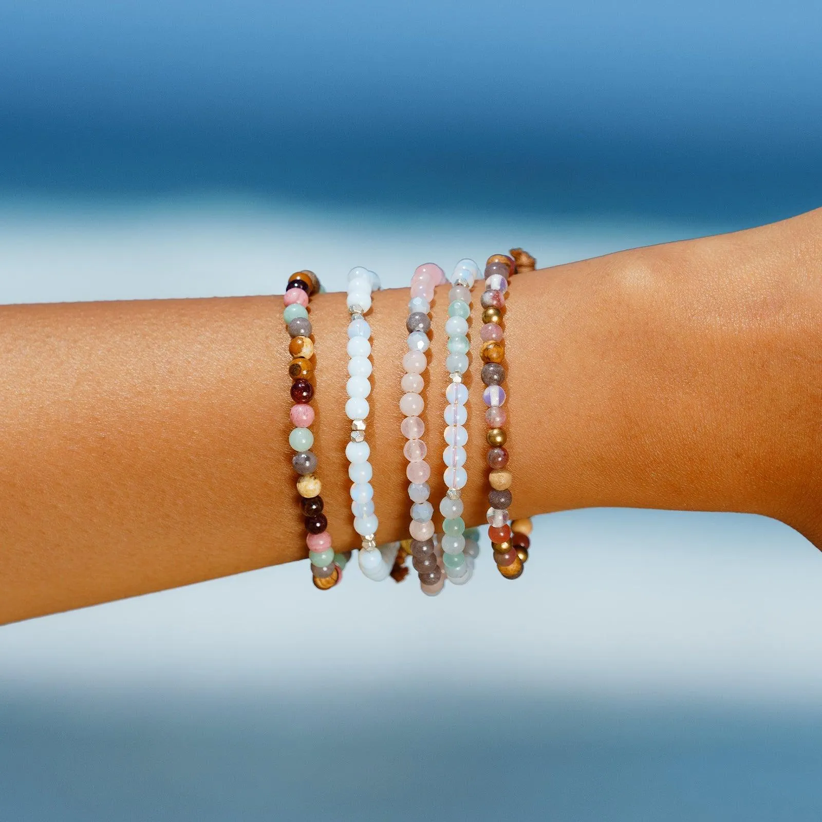 Intuition + Inner Peace 4mm Healing Bracelet sold by Lotus & Luna product image thumbnail 3