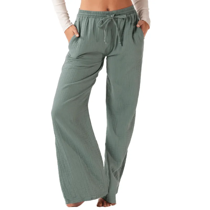 Sage Cotton Cabana Pants made by Lotus & Luna