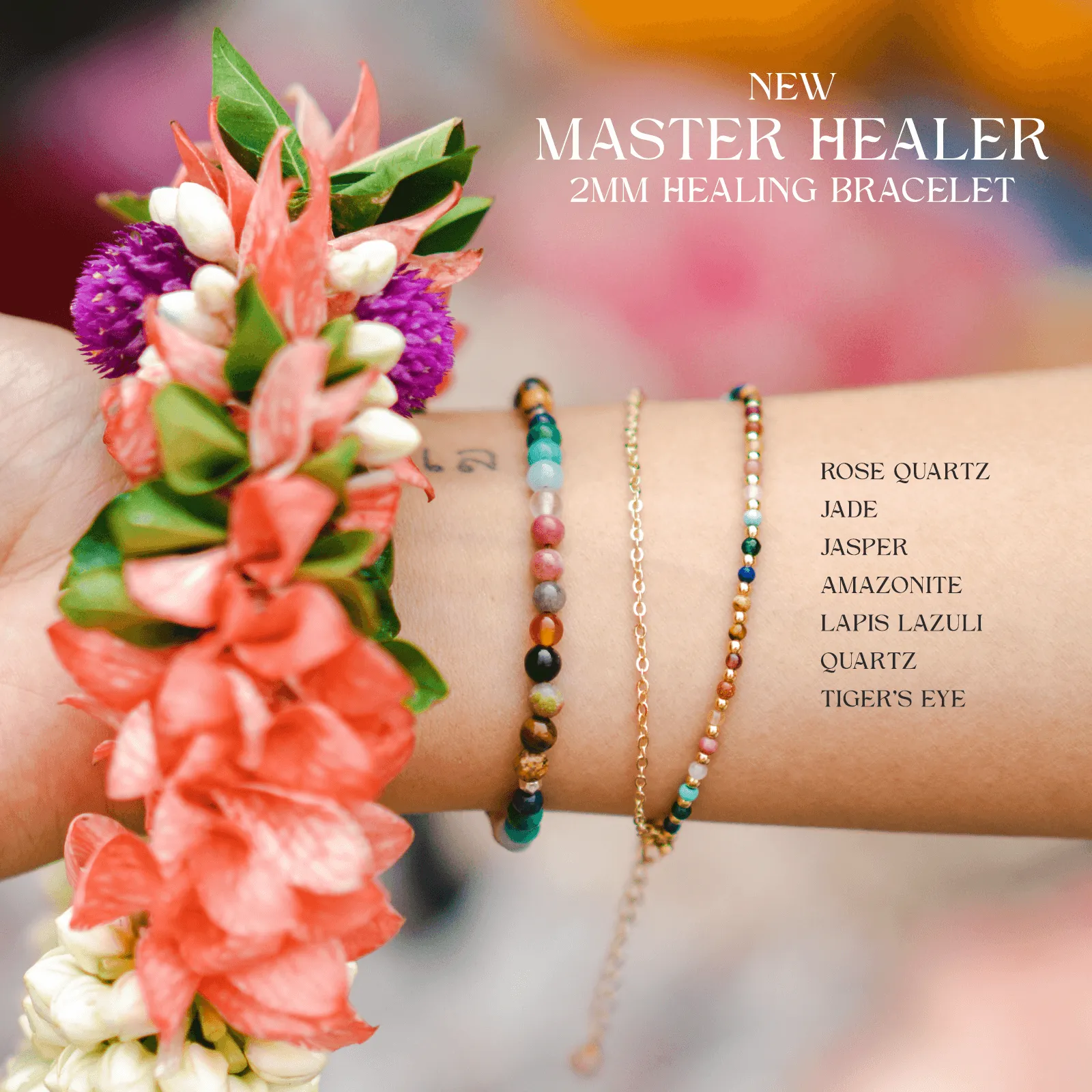 Master Healer Layered Bracelet Stack sold by Lotus & Luna product image thumbnail 3