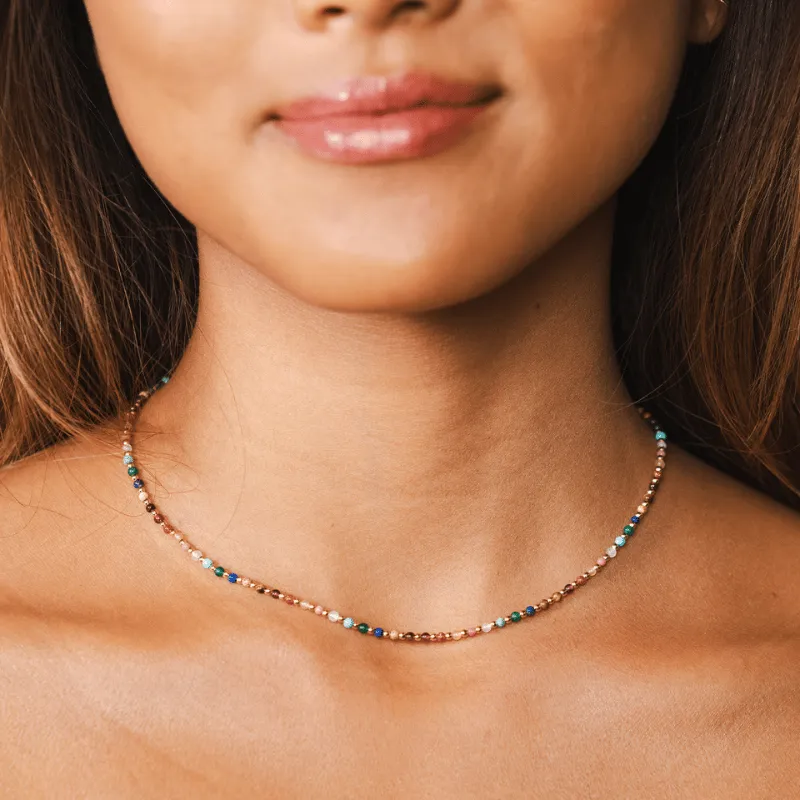 Master Healer 2mm Metal Accent Healing Necklace sold by Lotus & Luna