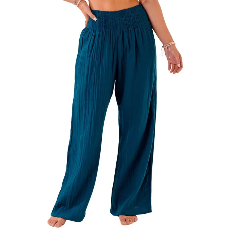 Pacific Wide Leg Cotton Pants sold by Lotus & Luna