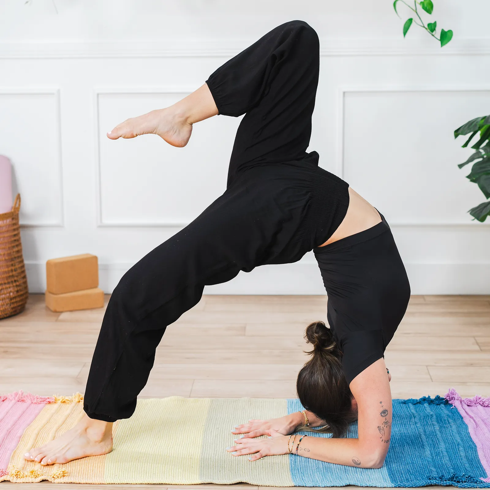 Black Harem Pants sold by Lotus & Luna product image thumbnail 3