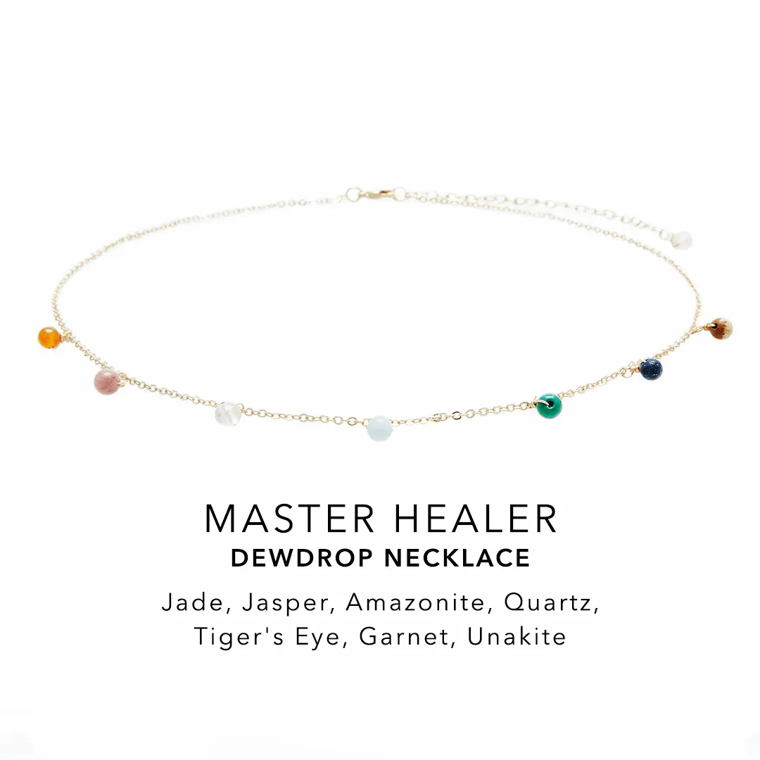 Master Healer Dewdrop + Circles in the Sand Necklace Stack sold by Lotus & Luna product image thumbnail 4