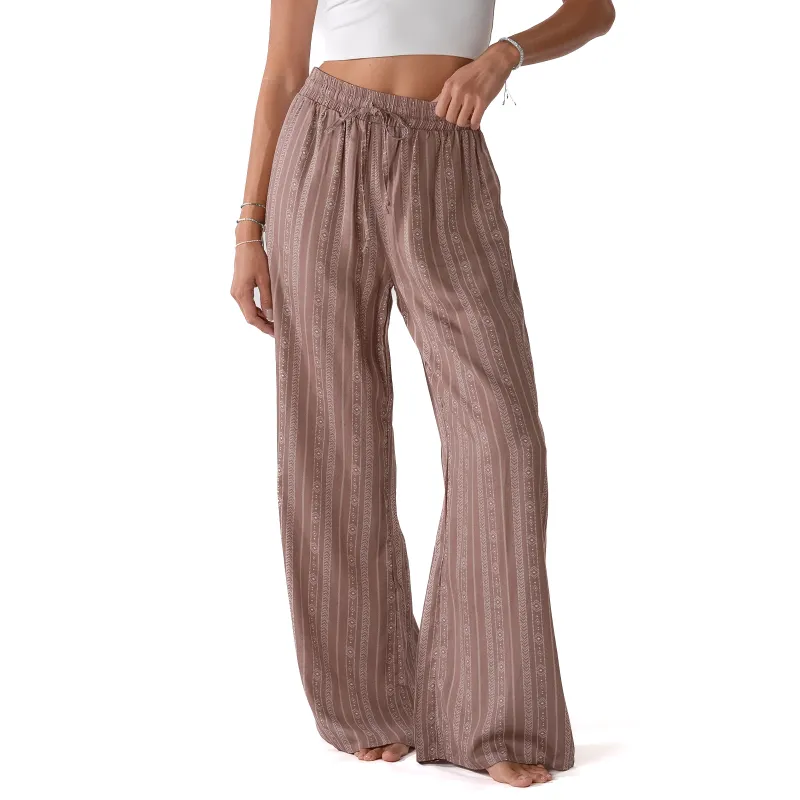 Yao Tribal Print Wide Leg Drawstring Pants sold by Lotus & Luna
