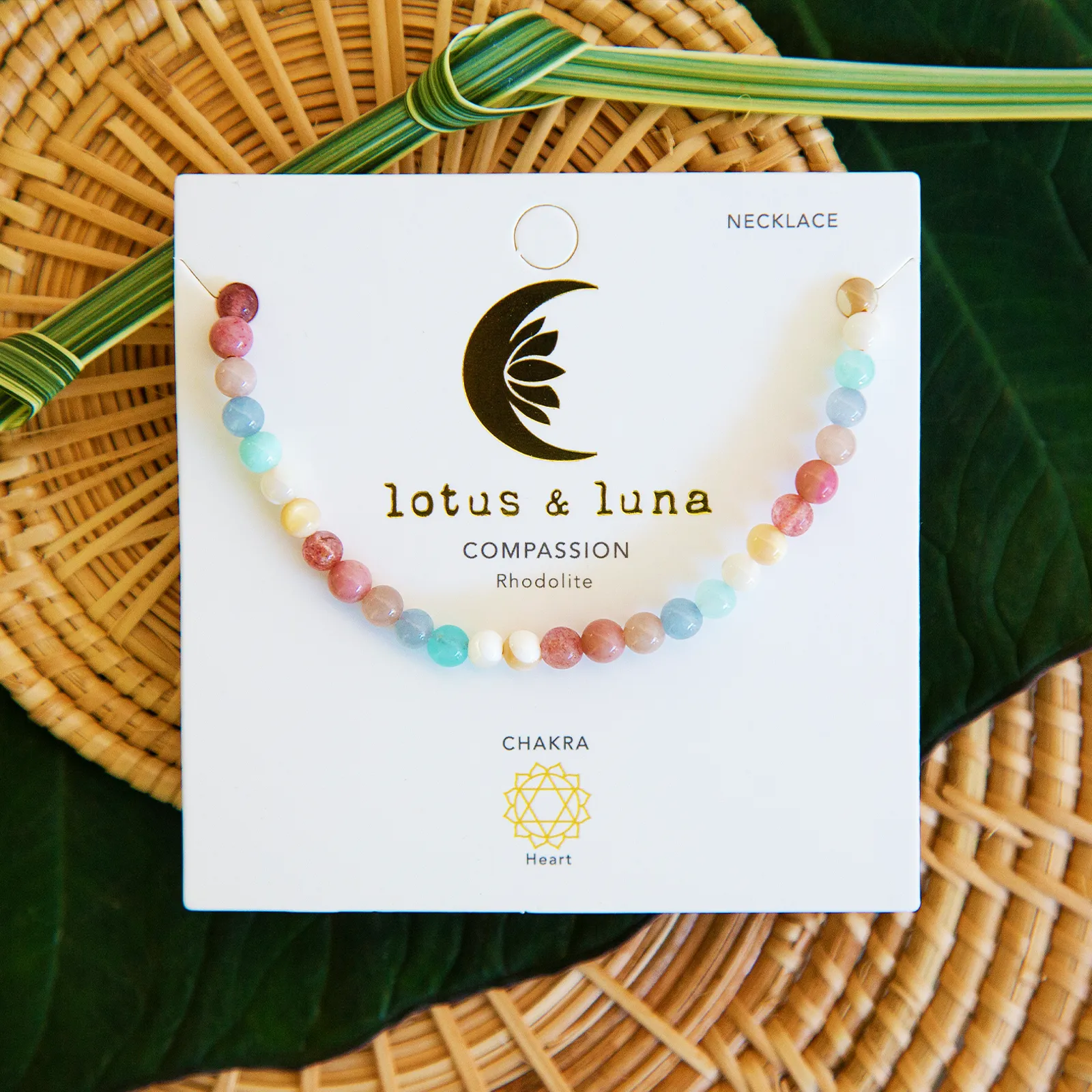 Compassion Healing 4mm Necklace sold by Lotus & Luna product image thumbnail 3