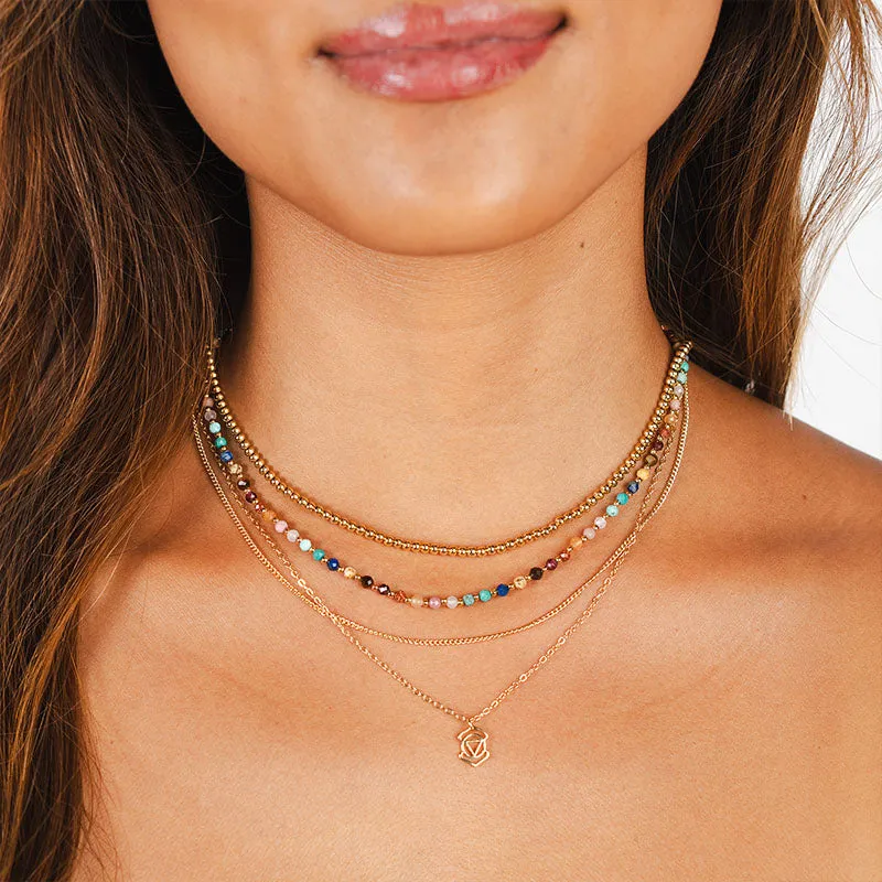 Tides Treasure Gold Necklace sold by Lotus & Luna product image thumbnail 5