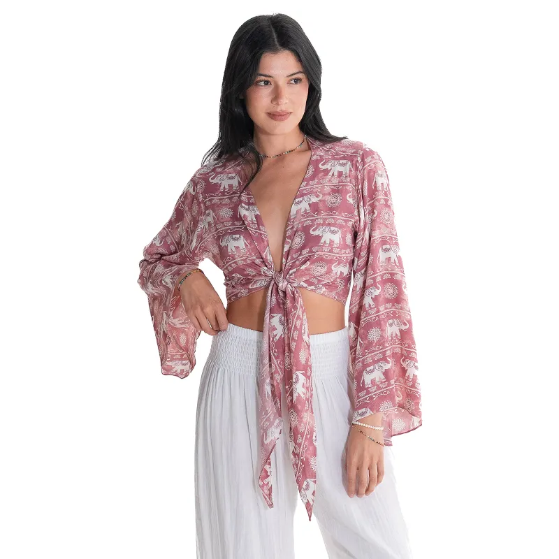 Chiang Mai Elephant Daydreamer Top made by Lotus & Luna