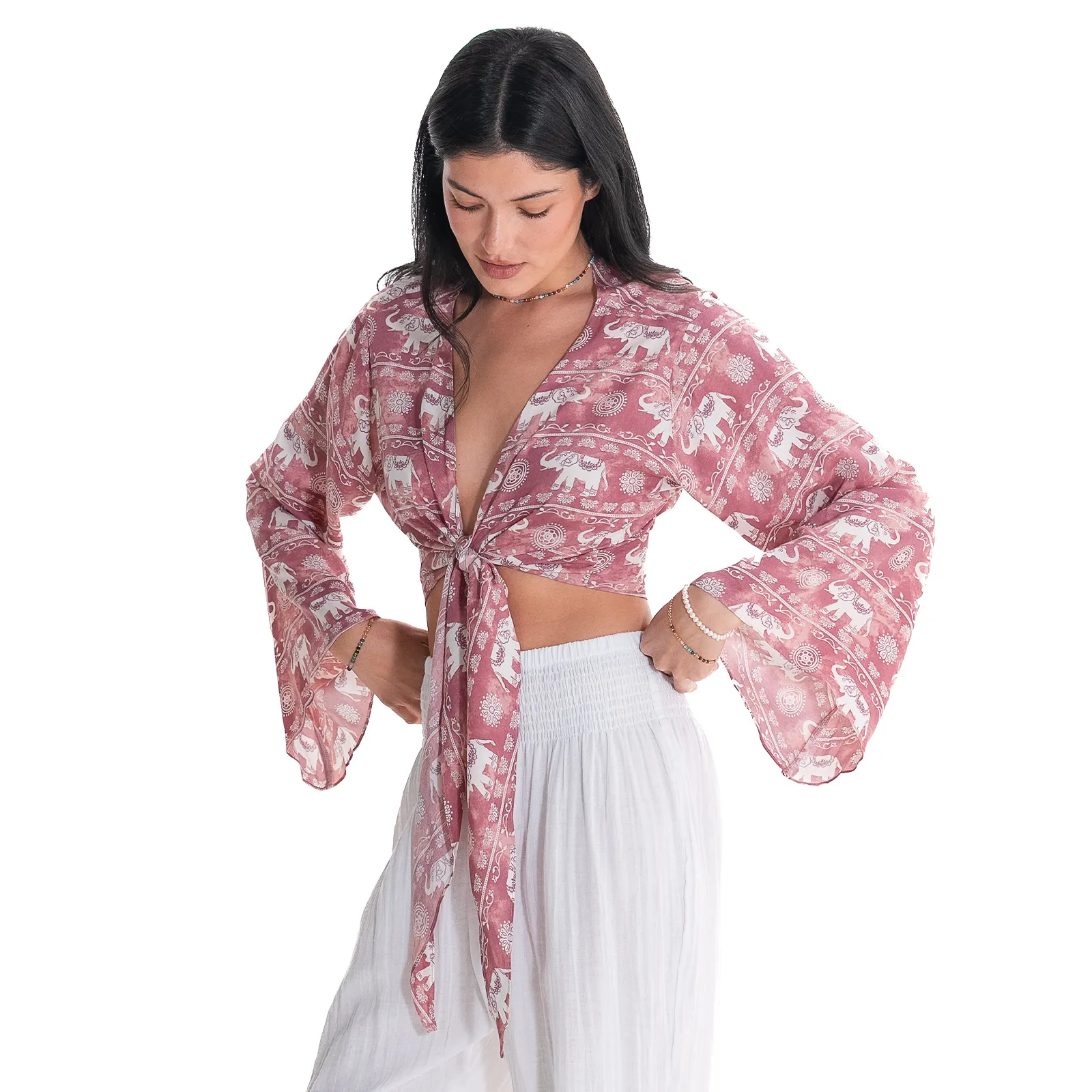 Chiang Mai Elephant Daydreamer Top sold by Lotus & Luna product image thumbnail 4