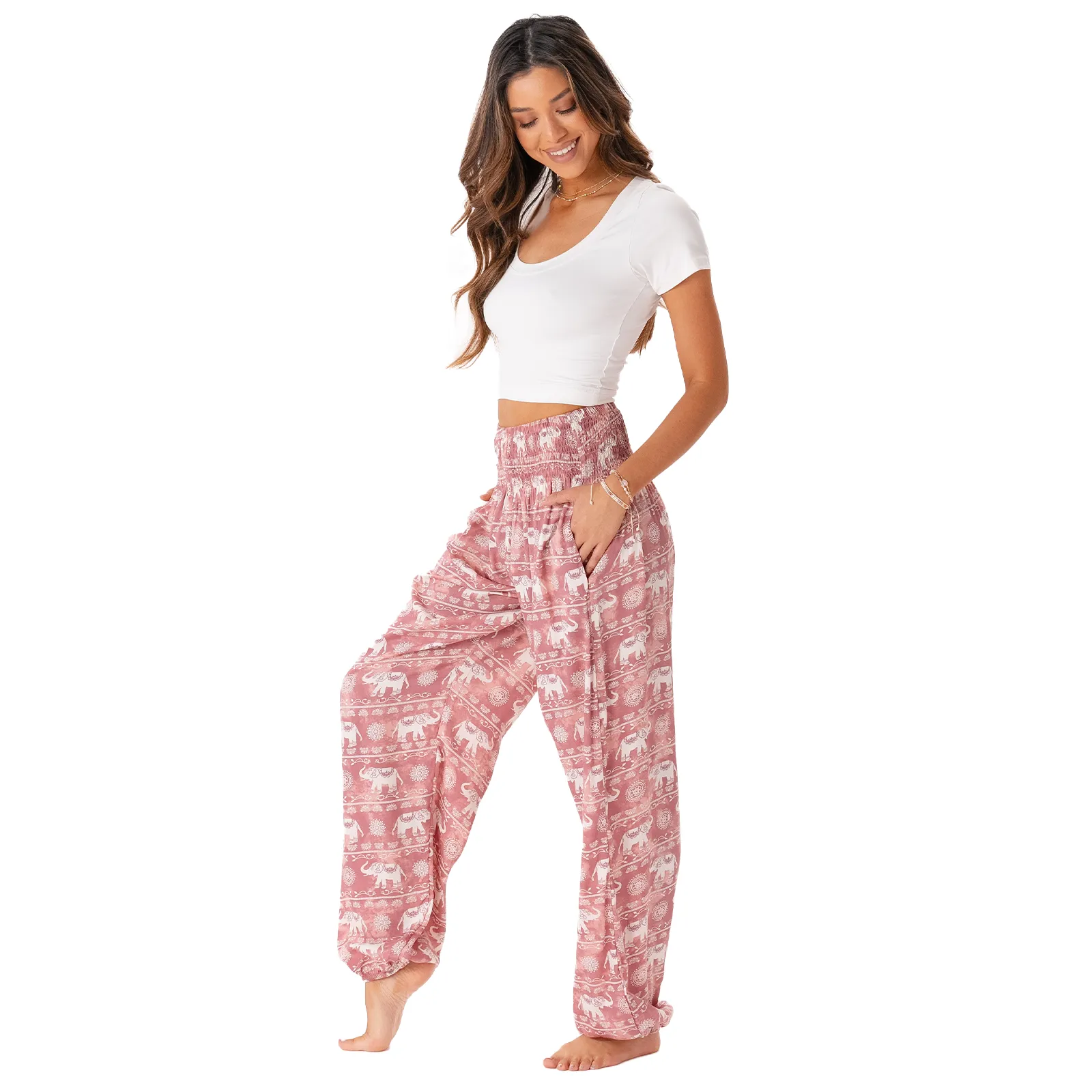 Chiang Mai Elephant Harem Pants sold by Lotus & Luna product image thumbnail 4