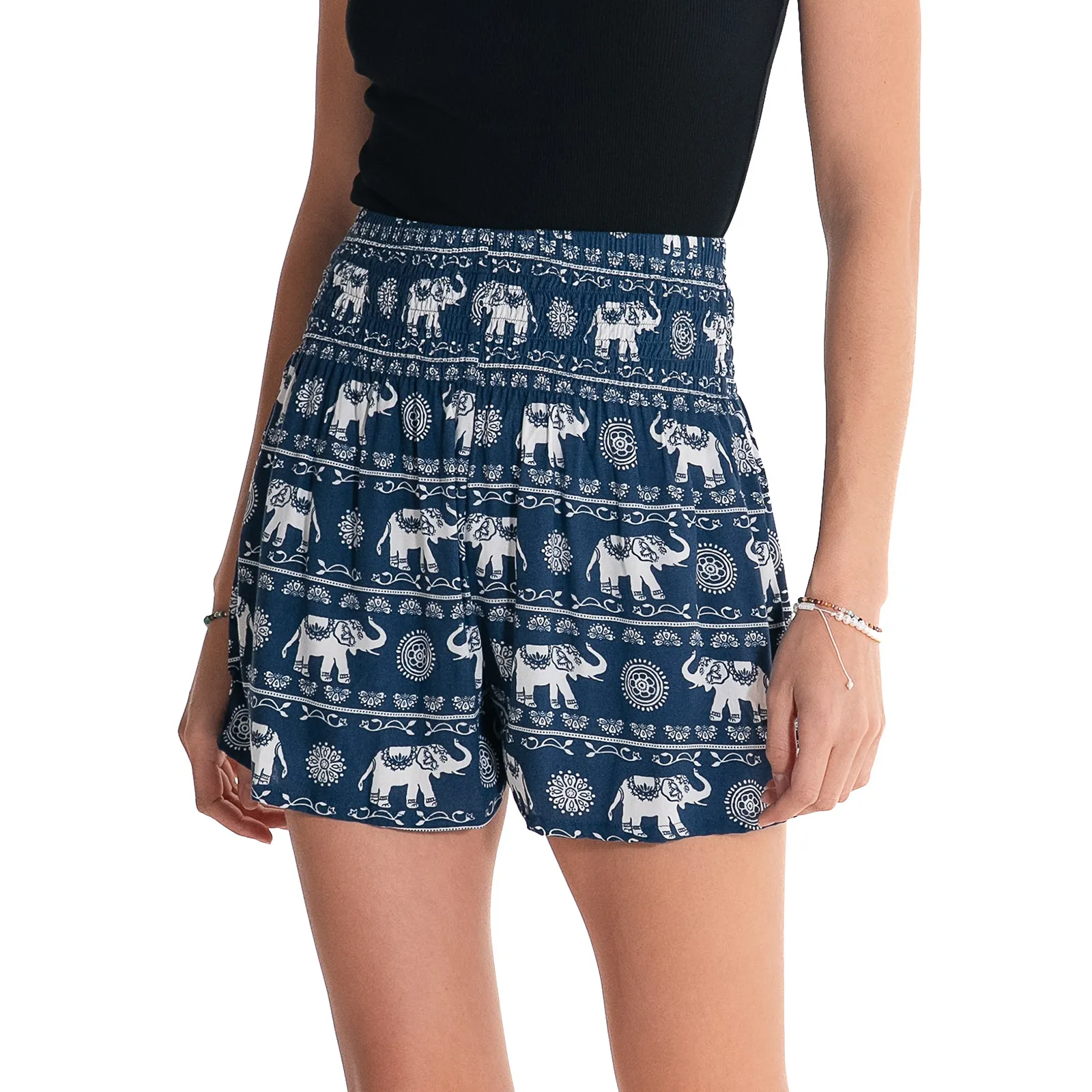 Chiang Dao Elephant Shorts sold by Lotus & Luna