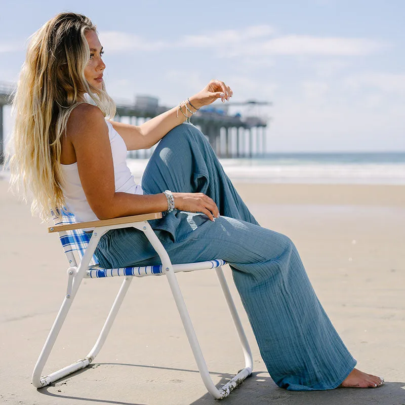 New Moon Blue Cabana Pants sold by Lotus & Luna product image thumbnail 2