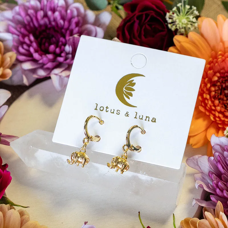 Elephant Earrings sold by Lotus & Luna product image thumbnail 2