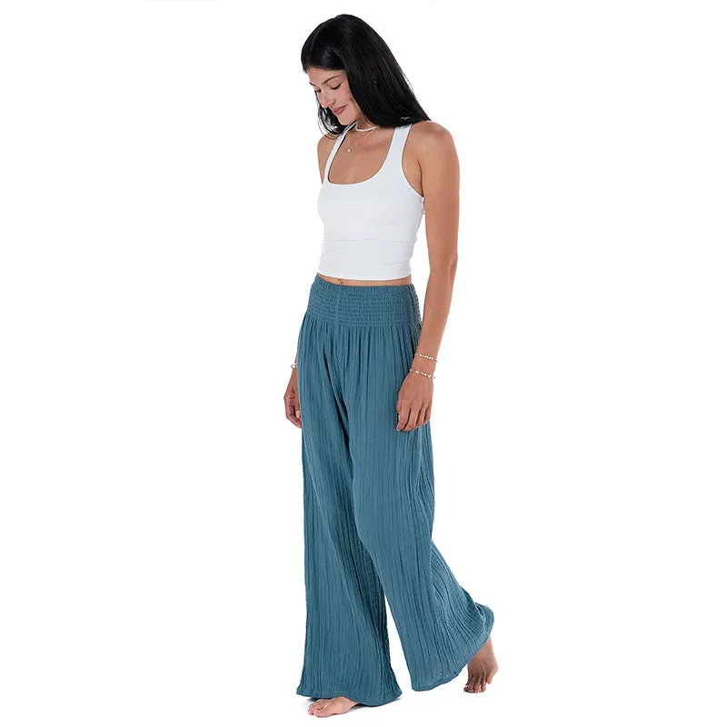New Moon Blue Wide Leg Pants sold by Lotus & Luna product image thumbnail 4