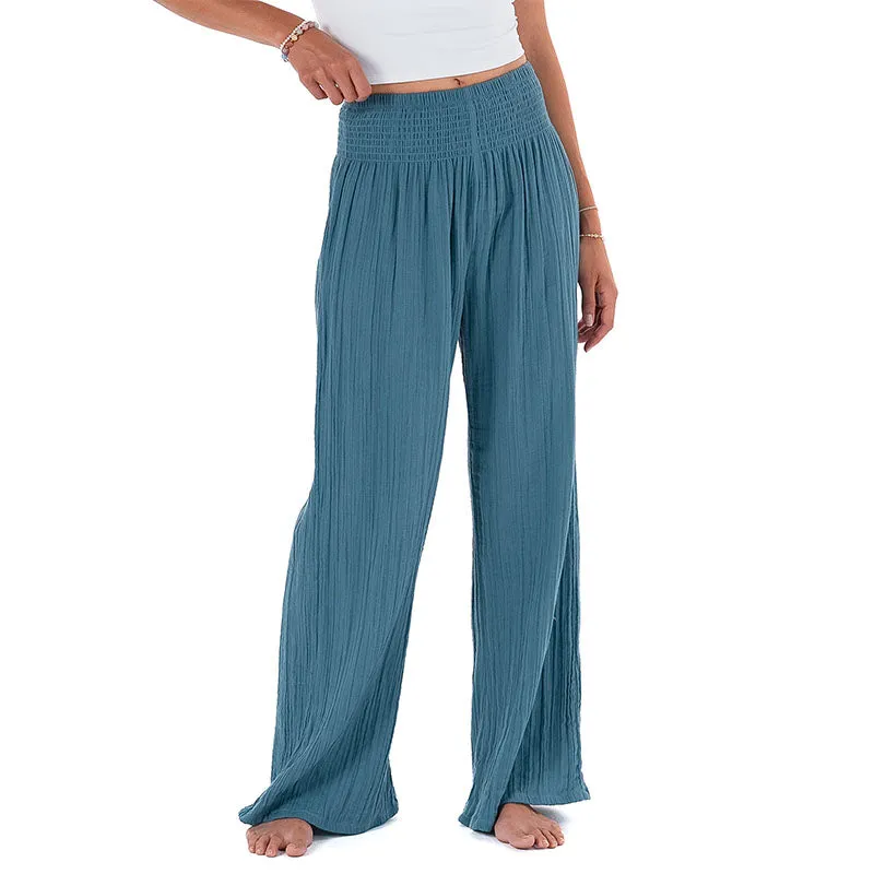 New Moon Blue Wide Leg Pants made by Lotus & Luna
