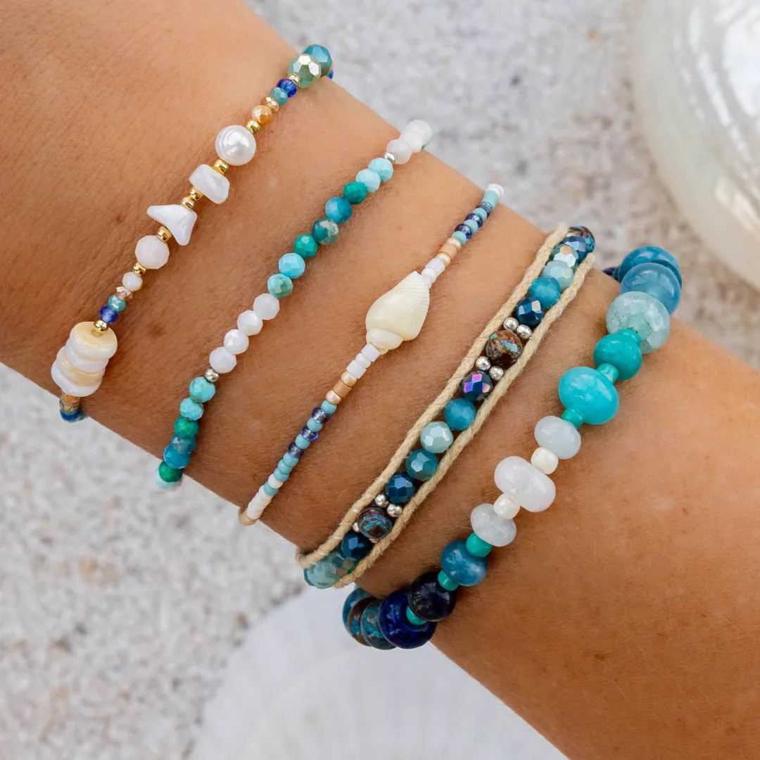 Blue Crush Statement Healing Bracelet sold by Lotus & Luna product image thumbnail 2