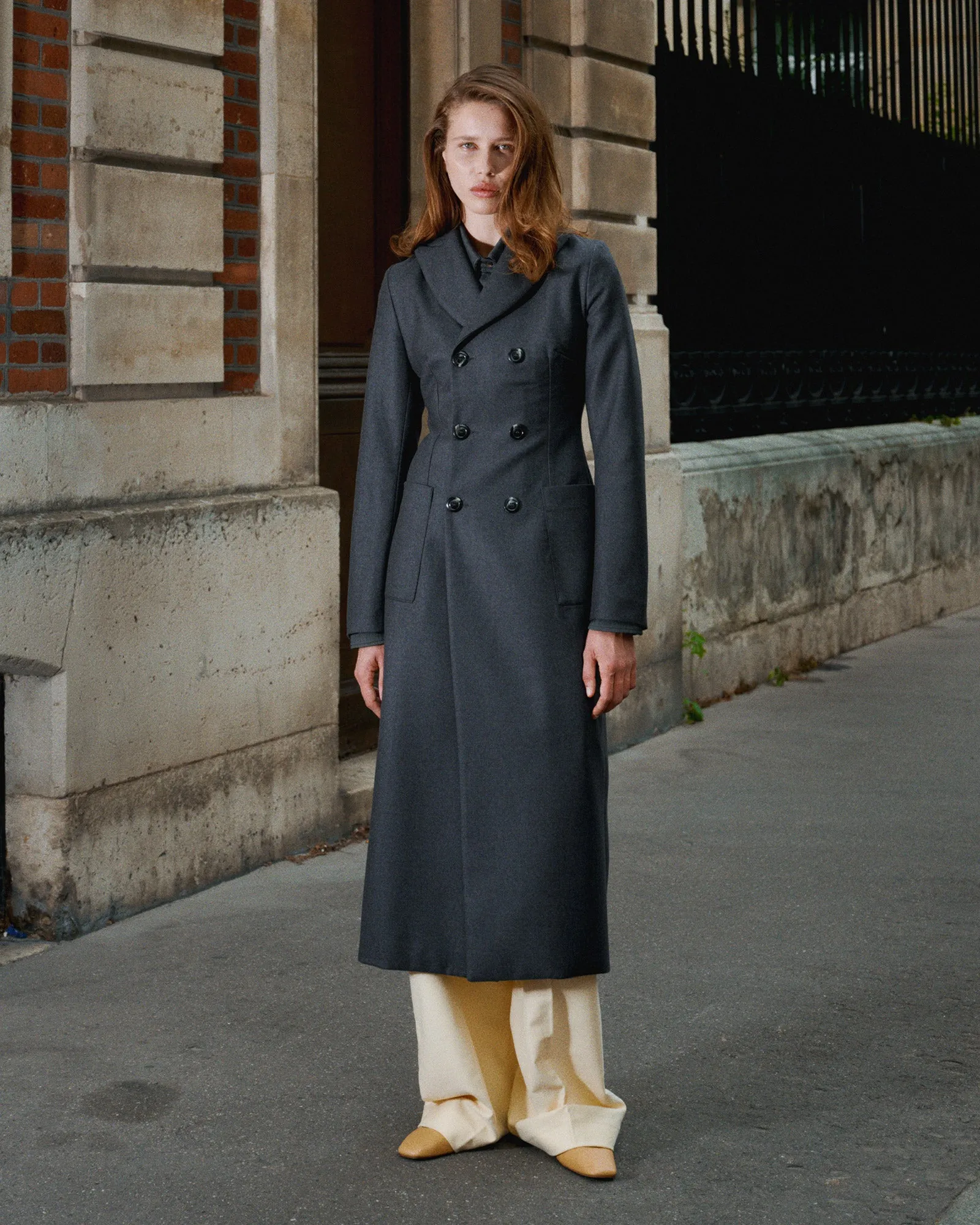 The Evie coat sold by ALFIE