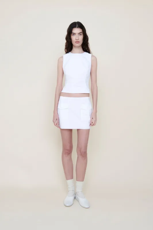 The Valletta mini skirt sold by ALFIE