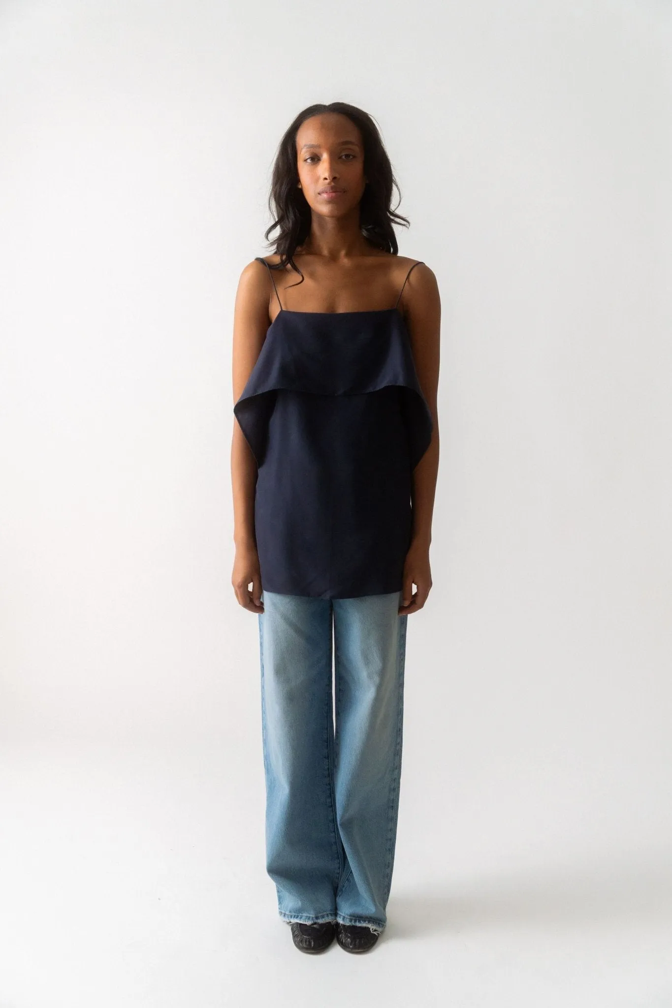 Draped Silk Cami sold by Bessette