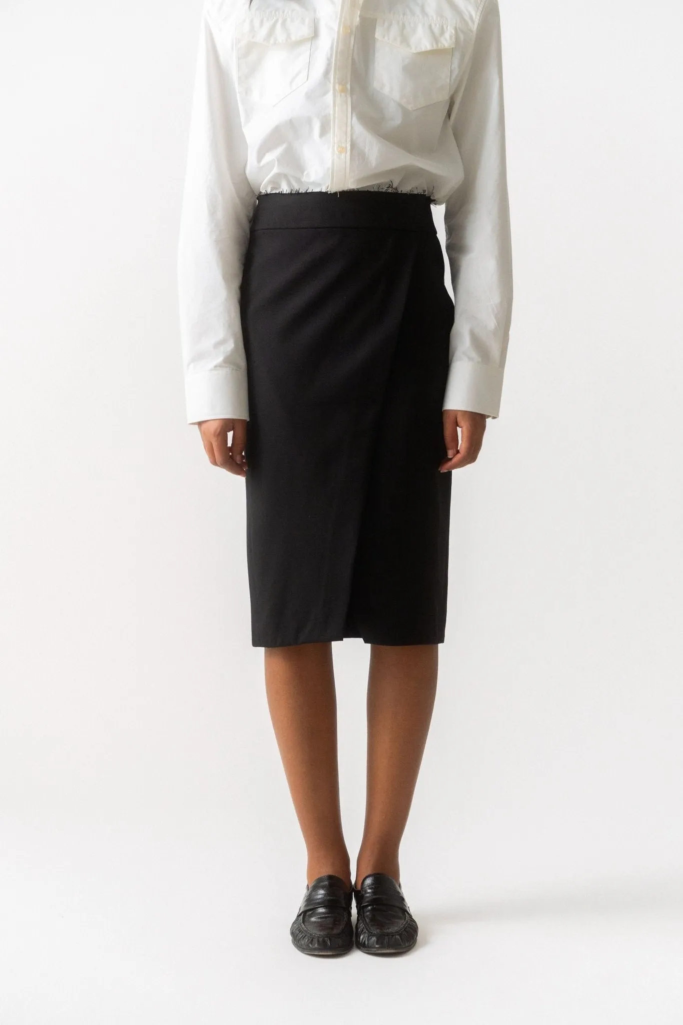 Raw Edge Knee-Length Skirt sold by Bessette product image thumbnail 2
