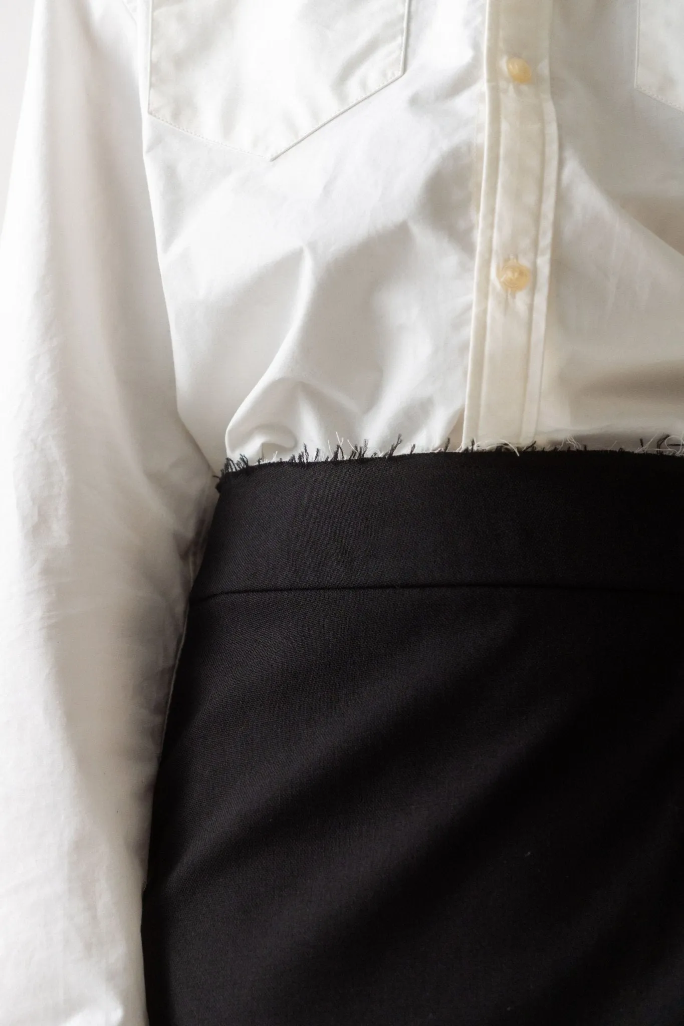 Raw Edge Knee-Length Skirt sold by Bessette product image thumbnail 5