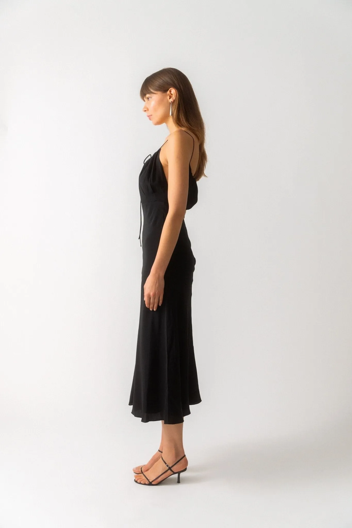 Gathered Halterneck Dress sold by Bessette product image thumbnail 5