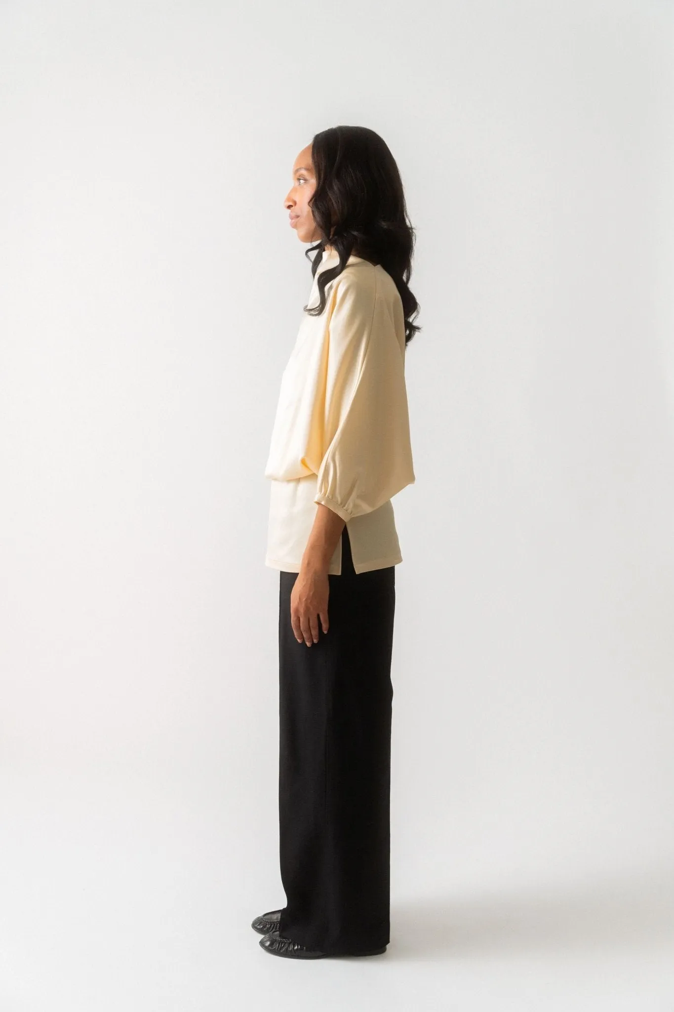 Toteme Draped Satin Top sold by Bessette product image thumbnail 5