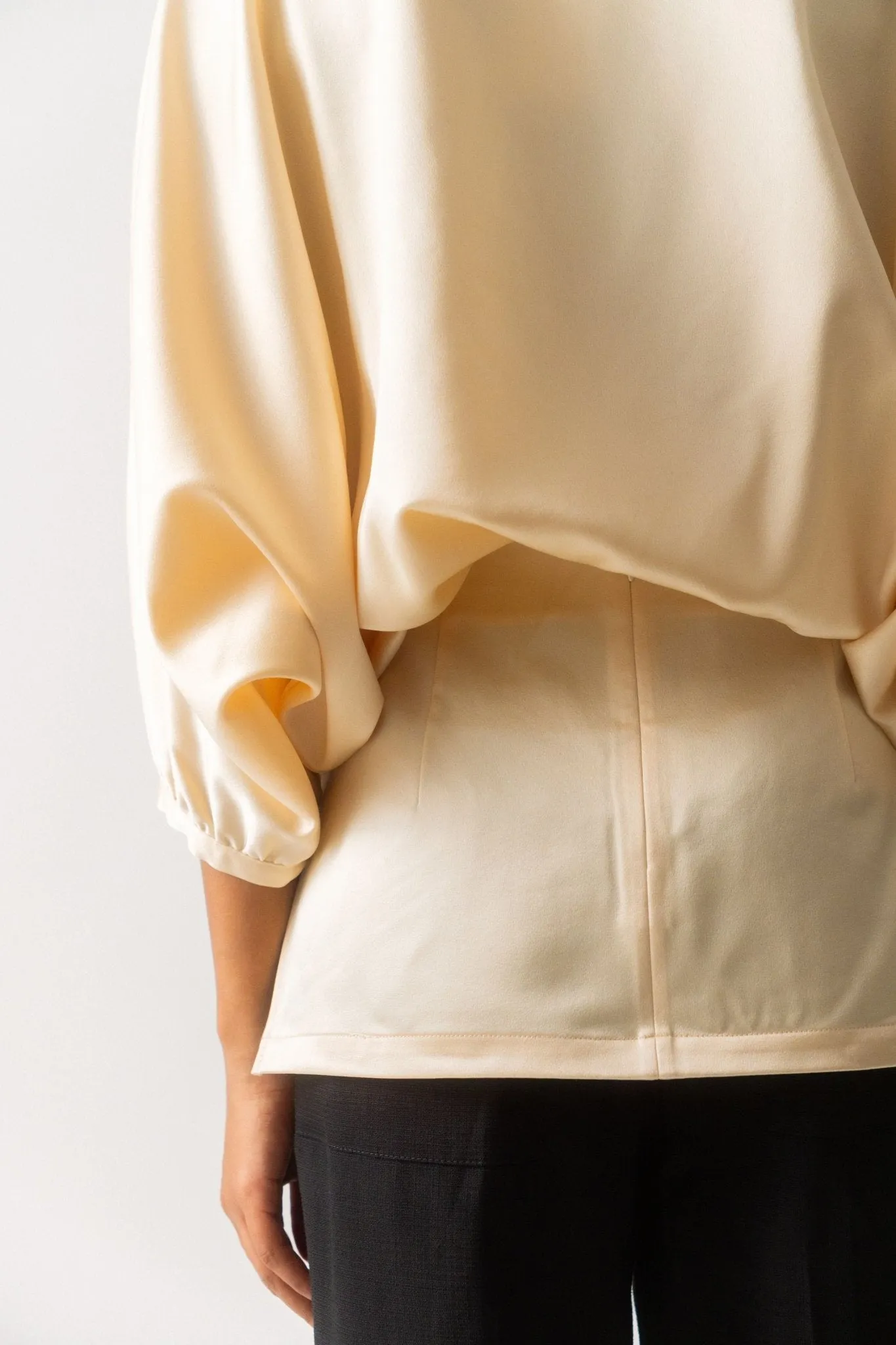 Toteme Draped Satin Top sold by Bessette product image thumbnail 3