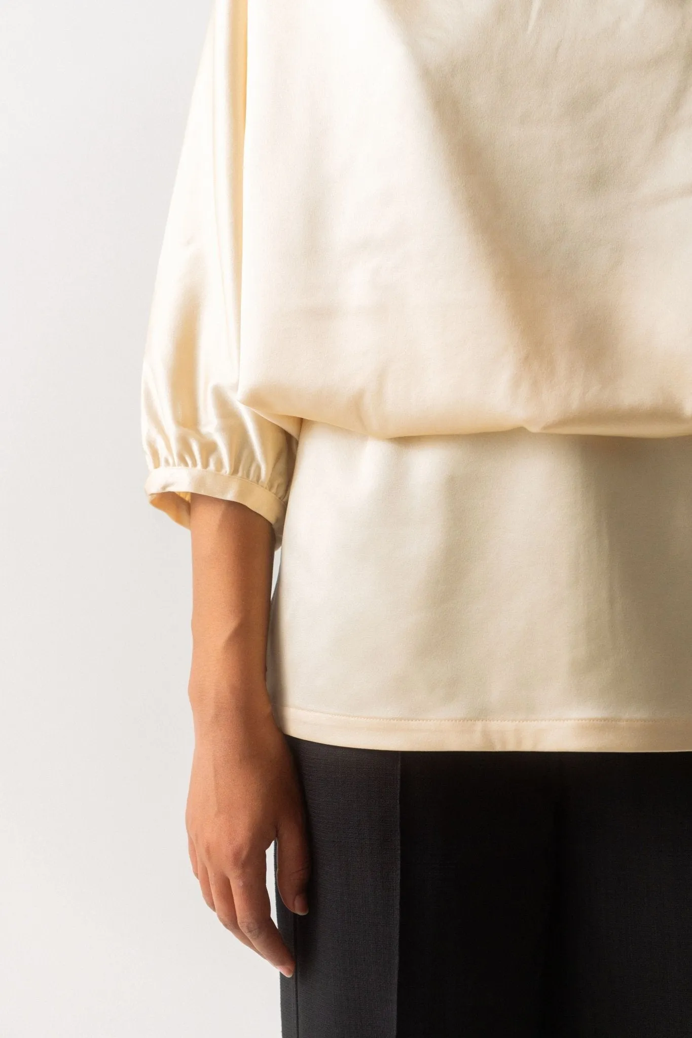 Toteme Draped Satin Top sold by Bessette product image thumbnail 2