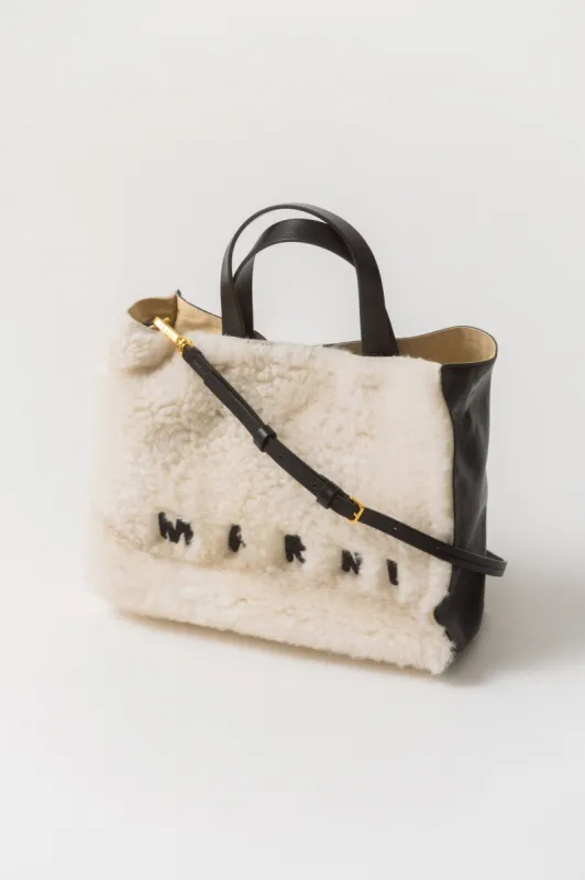 Marni Museo Shearling Tote Bag sold by Bessette